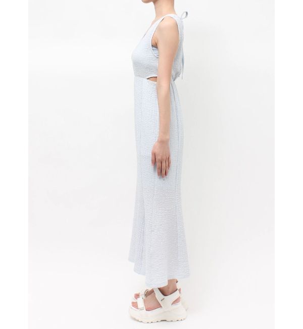 MERCURYDUO「【MERCURYDUO&times;AMPHI】カップ付きサイドカットアウトマーメイドワンピース」|ワンピース|