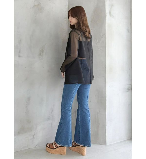 MERCURYDUO「【MERCURYDUO&times;AMPHI】カップ付きレースベアトップ」|Tシャツ・カットソー|