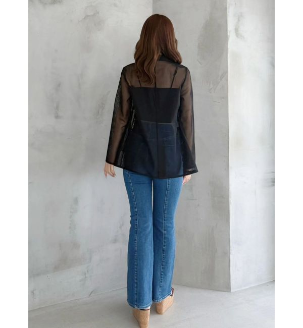 MERCURYDUO「【MERCURYDUO&times;AMPHI】カップ付きレースベアトップ」|Tシャツ・カットソー|