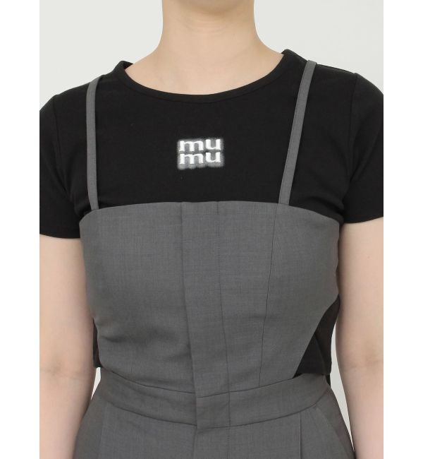 MURUA「サイドカットロンパース」|オールインワン|