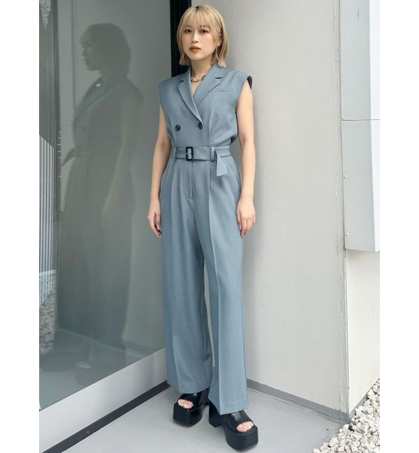 MURUA「テーラードノースリオールインワン」|オールインワン|