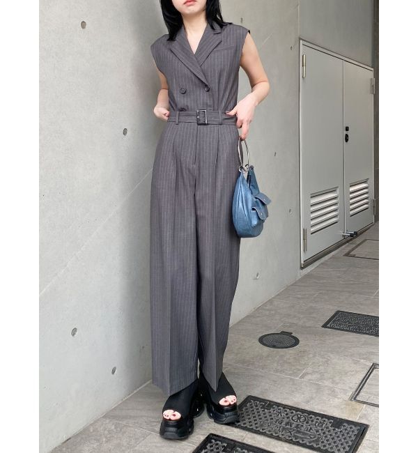 MURUA「テーラードノースリオールインワン」|オールインワン|