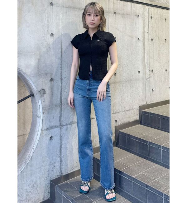 MURUA「ハイウエストヴィンテージフレアデニム」|デニム|