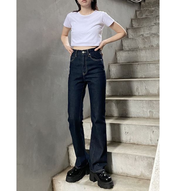 MURUA「ハイウエストヴィンテージフレアデニム」|デニム|