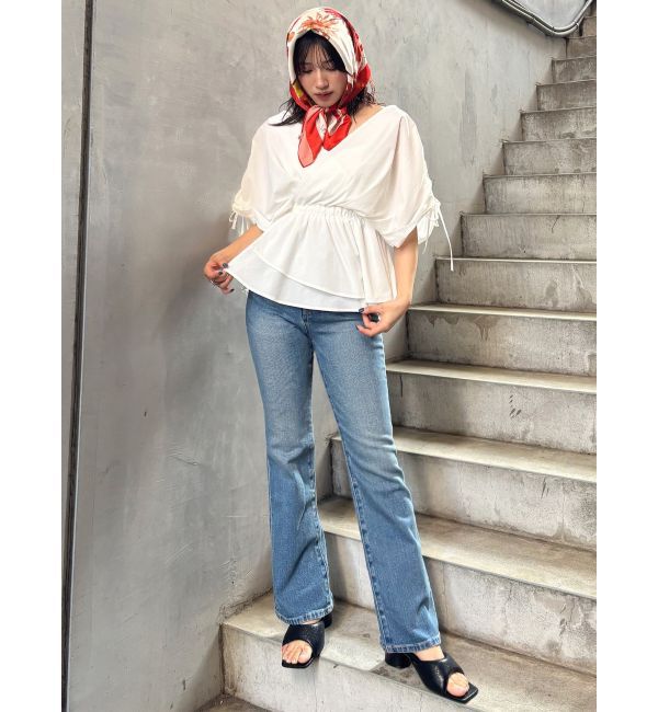 MURUA「ハイウエストヴィンテージフレアデニム」|デニム|
