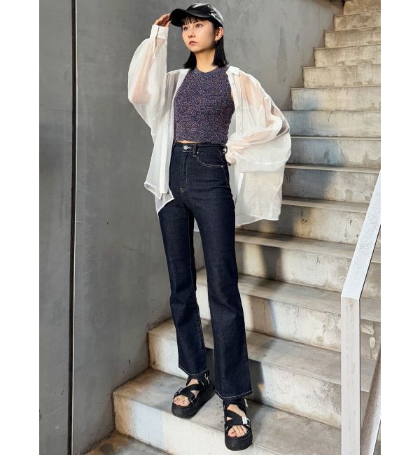 MURUA「ハイウエストヴィンテージフレアデニム」|デニム|