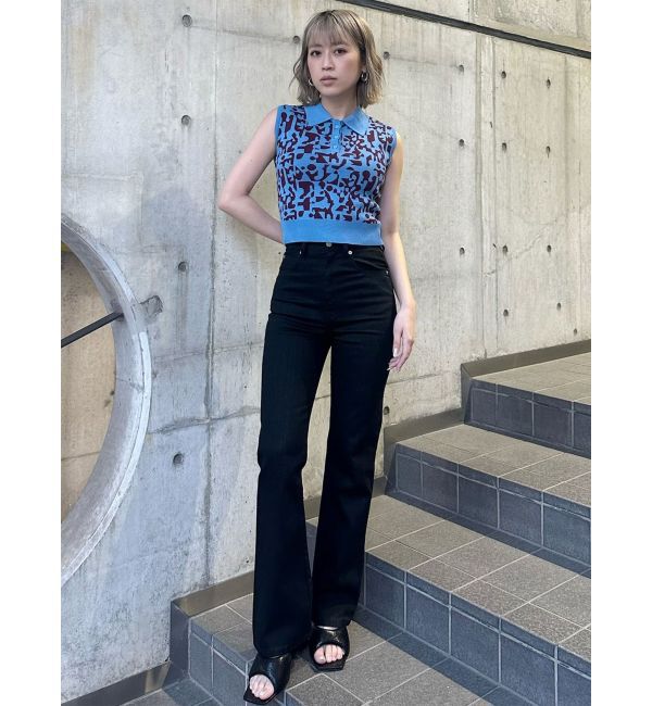 MURUA「ハイウエストヴィンテージフレアデニム」|デニム|