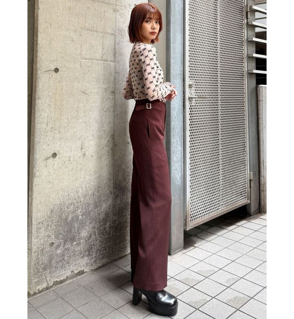 MURUA「サイドベルトパンツ【セットアップ着用可】」|その他|