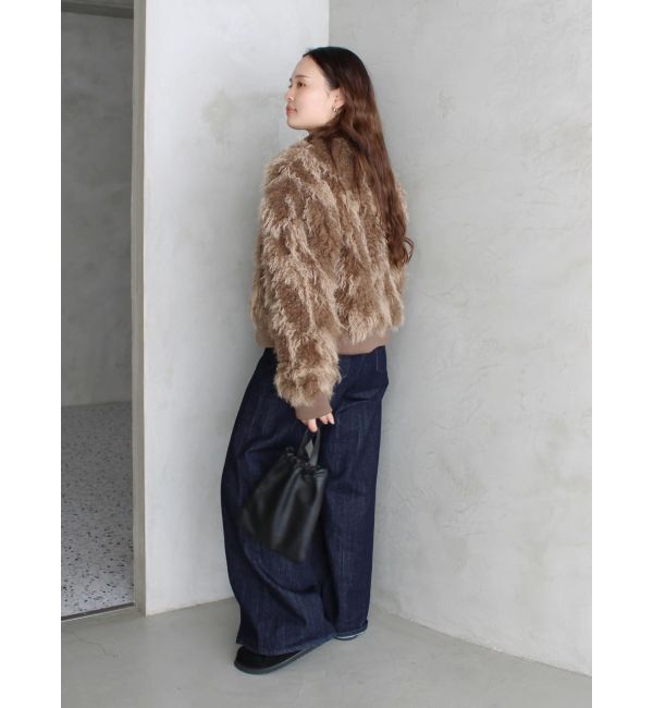 Ungrid「ミックスファーショートブルゾン」|ブルゾン・スタジャン|