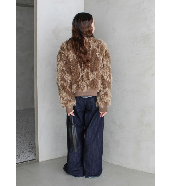 Ungrid「ミックスファーショートブルゾン」|ブルゾン・スタジャン|