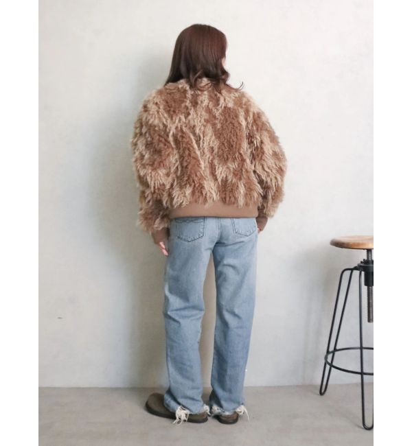 Ungrid「ミックスファーショートブルゾン」|ブルゾン・スタジャン|