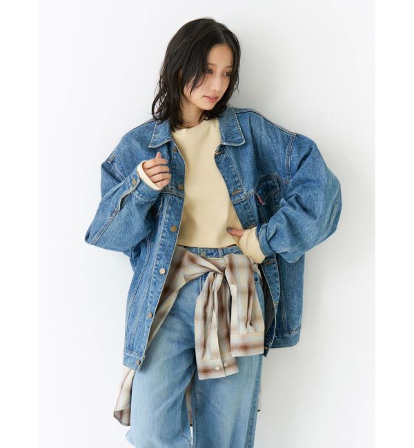 Ungrid「ビッグシルエットデニムジャケット」|ブルゾン・スタジャン|