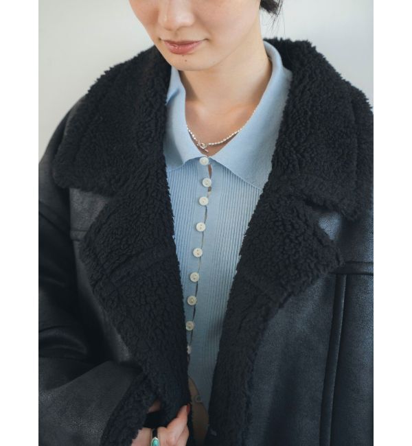 Ungrid「フェイクムートンルーズブルゾン」|ブルゾン・スタジャン|