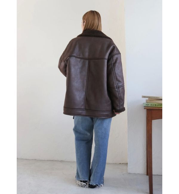 Ungrid「フェイクムートンルーズブルゾン」|ブルゾン・スタジャン|