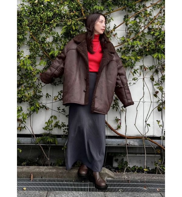 Ungrid「フェイクムートンルーズブルゾン」|ブルゾン・スタジャン|