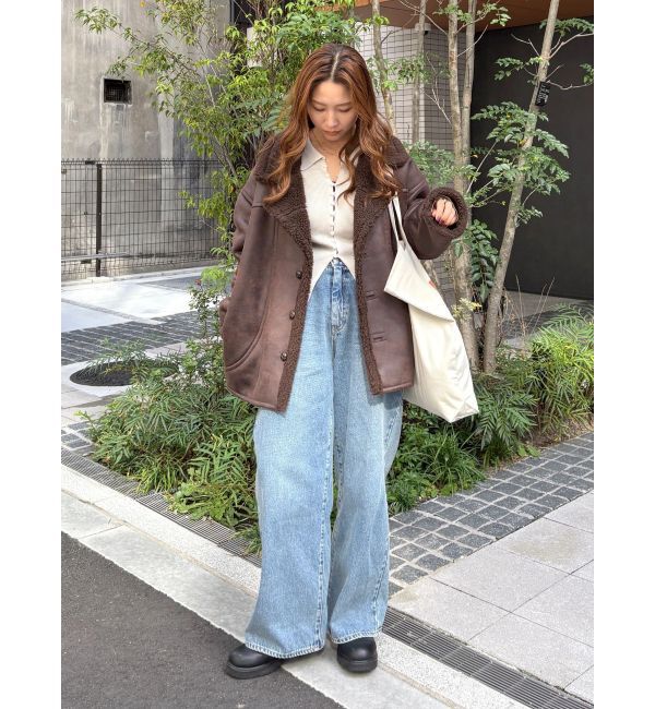 Ungrid「フェイクムートンルーズブルゾン」|ブルゾン・スタジャン|