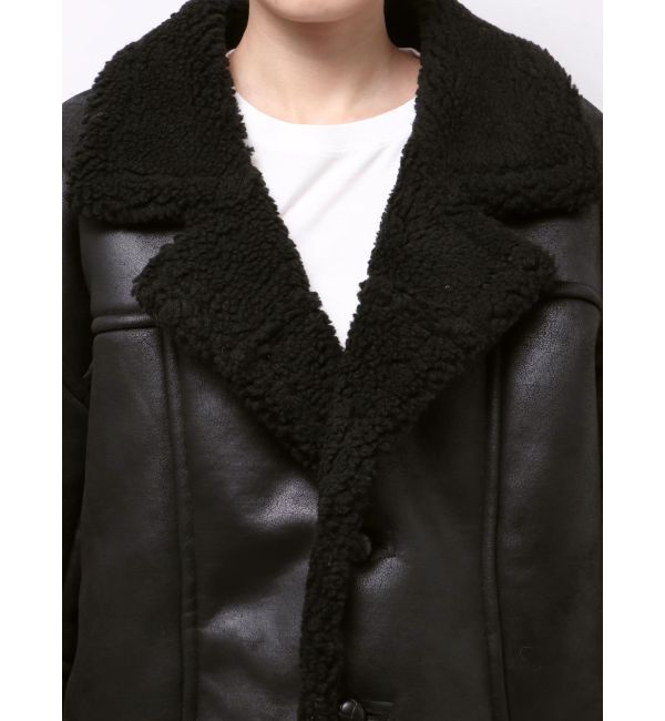 Ungrid「フェイクムートンルーズブルゾン」|ブルゾン・スタジャン|