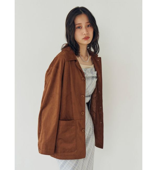 Ungrid「フェイクスウェードジャケット」|ブルゾン・スタジャン|