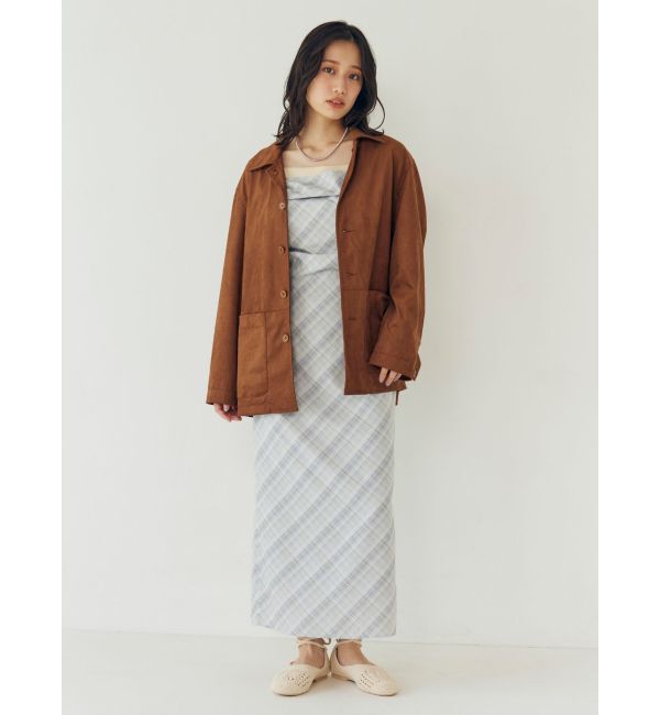 Ungrid「フェイクスウェードジャケット」|ブルゾン・スタジャン|