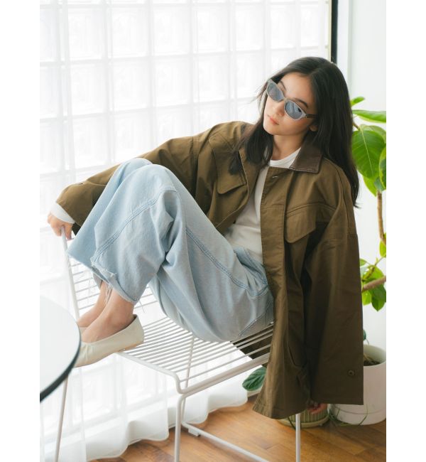 Ungrid「レザードッキングミリタリーブルゾン」|ブルゾン・スタジャン|