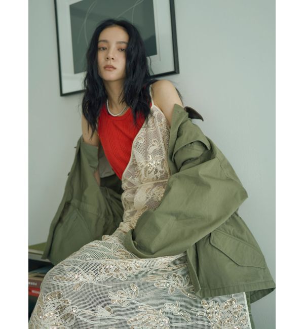 Ungrid「レザードッキングミリタリーブルゾン」|ブルゾン・スタジャン|