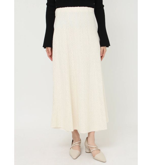 LAGUNAMOON「レースパターンニットスカート」|スカート|