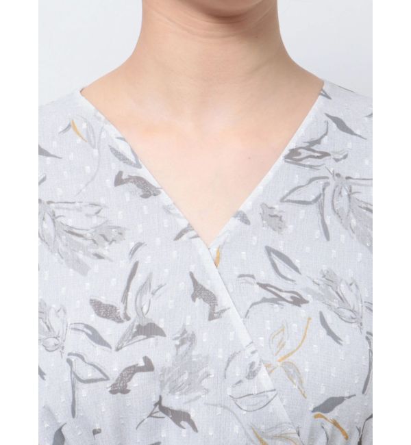 LAGUNAMOON「ペイントフラワーカシュクールワンピース」|ワンピース|