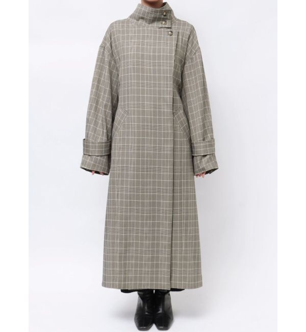 LAGUNAMOON「チェックオーバーコート」|チェスターコート|