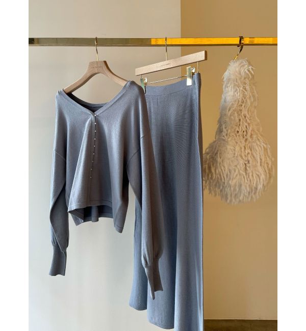 LAGUNAMOON「2WAYミニパールニットプルオーバー」|ニット・セーター|