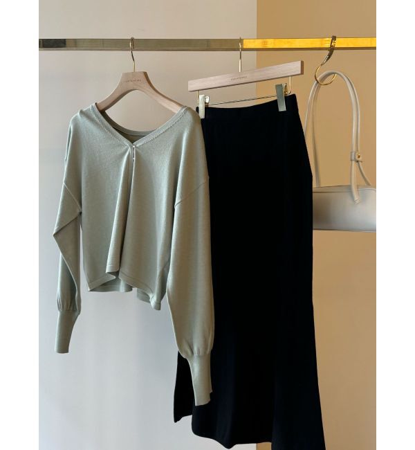 LAGUNAMOON「2WAYミニパールニットプルオーバー」|ニット・セーター|