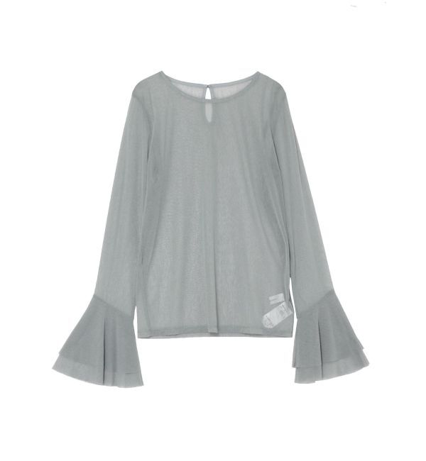 LAGUNAMOON「フレアスリーブチュールトップス」|Tシャツ・カットソー|