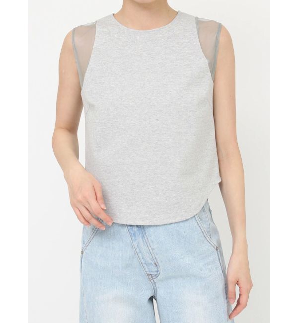 LAGUNAMOON「ショルダーメッシュタンク」|タンクトップ|