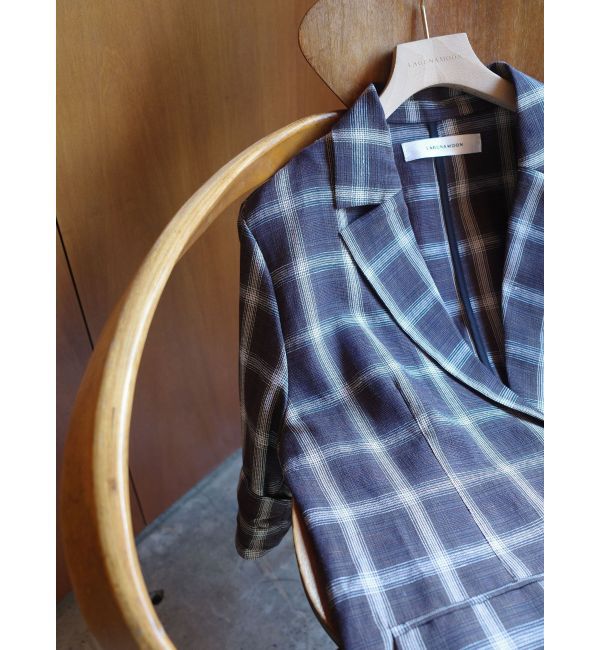 LAGUNAMOON「ハーフスリーブチェックジャケット」|その他|