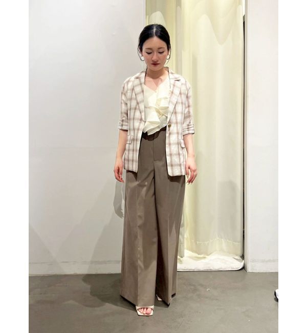 LAGUNAMOON「ハーフスリーブチェックジャケット」|その他|