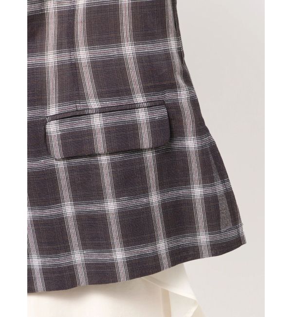 LAGUNAMOON「ハーフスリーブチェックジャケット」|その他|