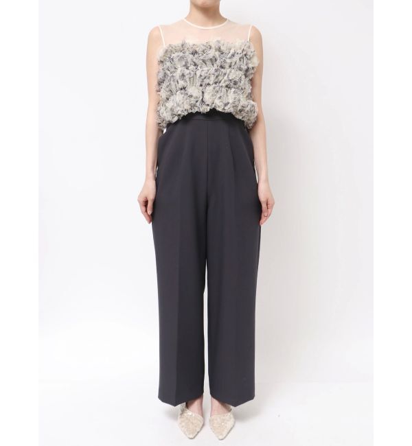 LAGUNAMOON「LADYチュールオフショルパンツドレス」|ワンピース|