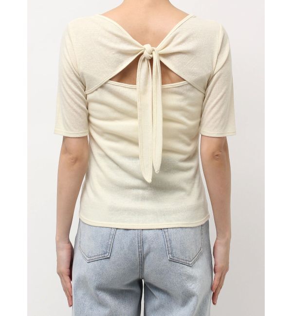 LAGUNAMOON「2WAYリボンシアーカットプルオーバー」|Tシャツ・カットソー|