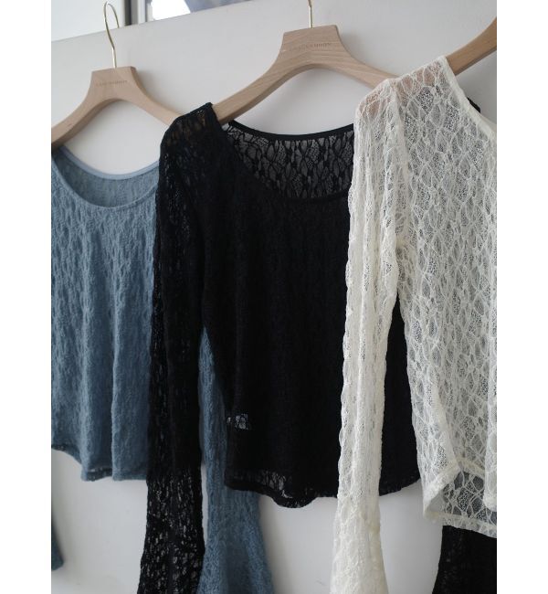 LAGUNAMOON「2WAYストレッチレーストップス」|Tシャツ・カットソー|