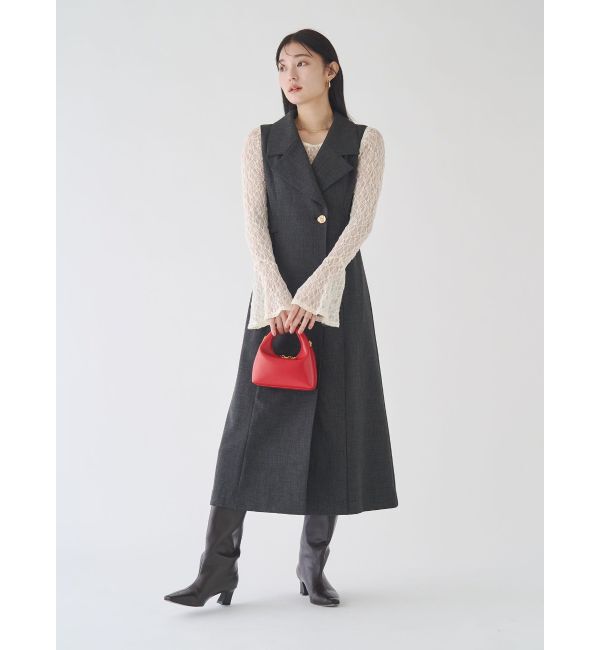 LAGUNAMOON「2WAYストレッチレーストップス」|Tシャツ・カットソー|