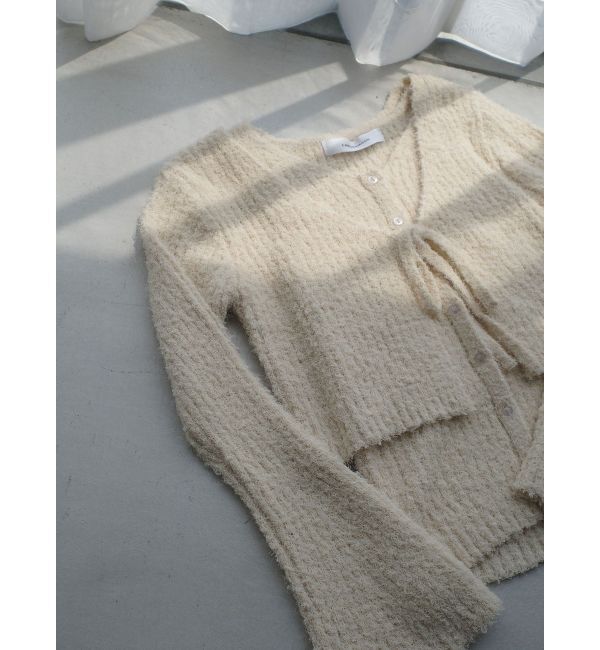 LAGUNAMOON「シャギーヤーンニットアンサンブル」|ニット・セーター|クリーム