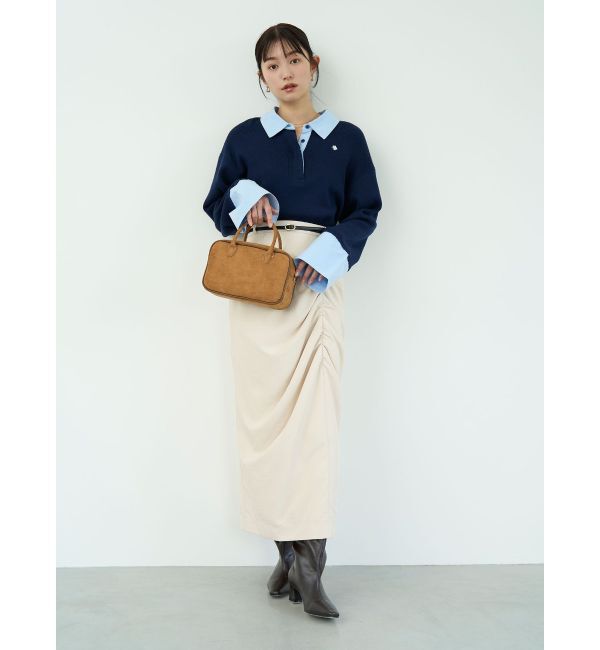 LAGUNAMOON「【POLO BCSコラボ】シャツカラーカフスニットプルオーバー」|ニット・セーター|