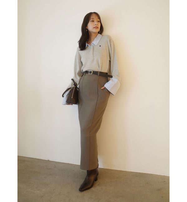 LAGUNAMOON「【POLO BCSコラボ】シャツカラーカフスニットプルオーバー」|ニット・セーター|