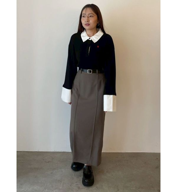 LAGUNAMOON「【POLO BCSコラボ】シャツカラーカフスニットプルオーバー」|ニット・セーター|