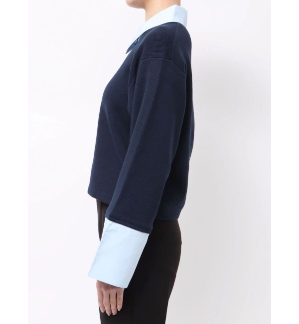 LAGUNAMOON「【POLO BCSコラボ】シャツカラーカフスニットプルオーバー」|ニット・セーター|