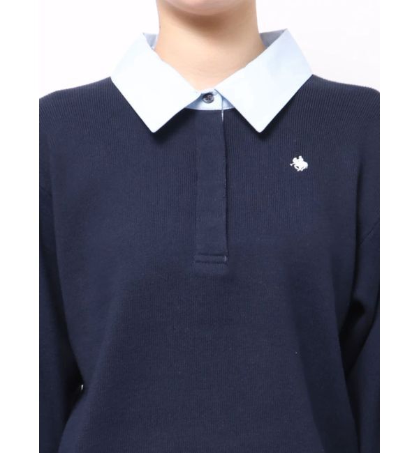 LAGUNAMOON「【POLO BCSコラボ】シャツカラーカフスニットプルオーバー」|ニット・セーター|