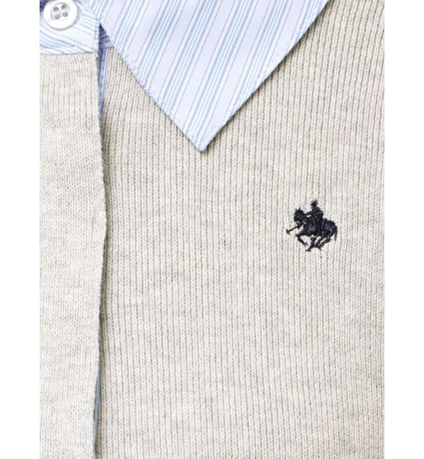 LAGUNAMOON「【POLO BCSコラボ】シャツカラーカフスニットプルオーバー」|ニット・セーター|