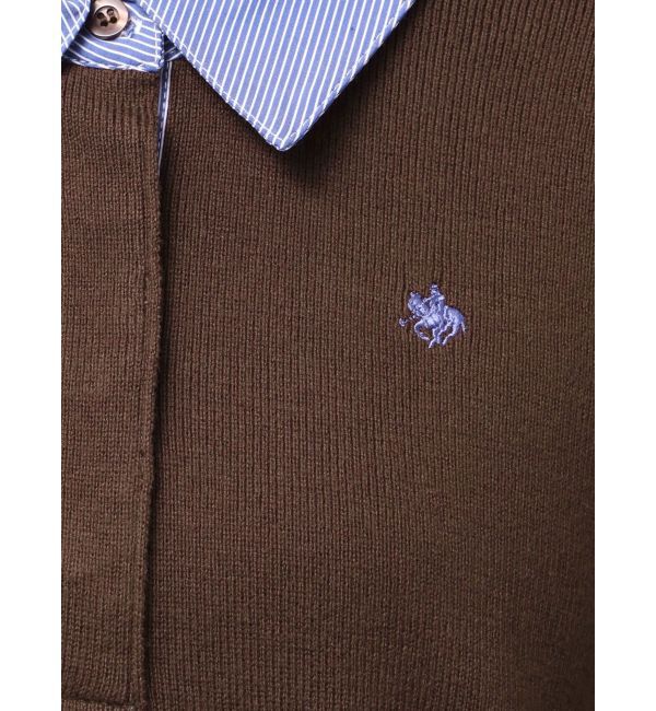 LAGUNAMOON「【POLO BCSコラボ】シャツカラーカフスニットプルオーバー」|ニット・セーター|