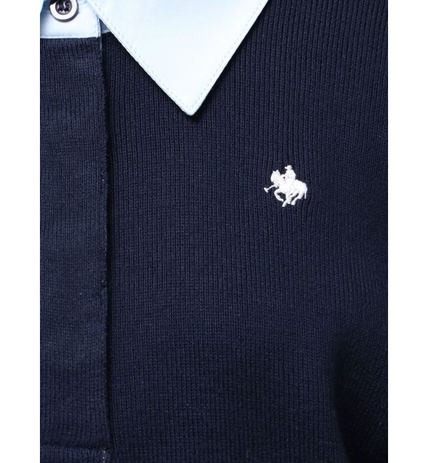 LAGUNAMOON「【POLO BCSコラボ】シャツカラーカフスニットプルオーバー」|ニット・セーター|