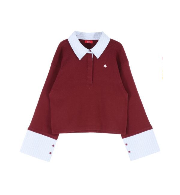 LAGUNAMOON「【POLO BCSコラボ】シャツカラーカフスニットプルオーバー」|ニット・セーター|