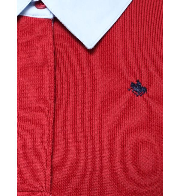 LAGUNAMOON「【POLO BCSコラボ】シャツカラーカフスニットプルオーバー」|ニット・セーター|